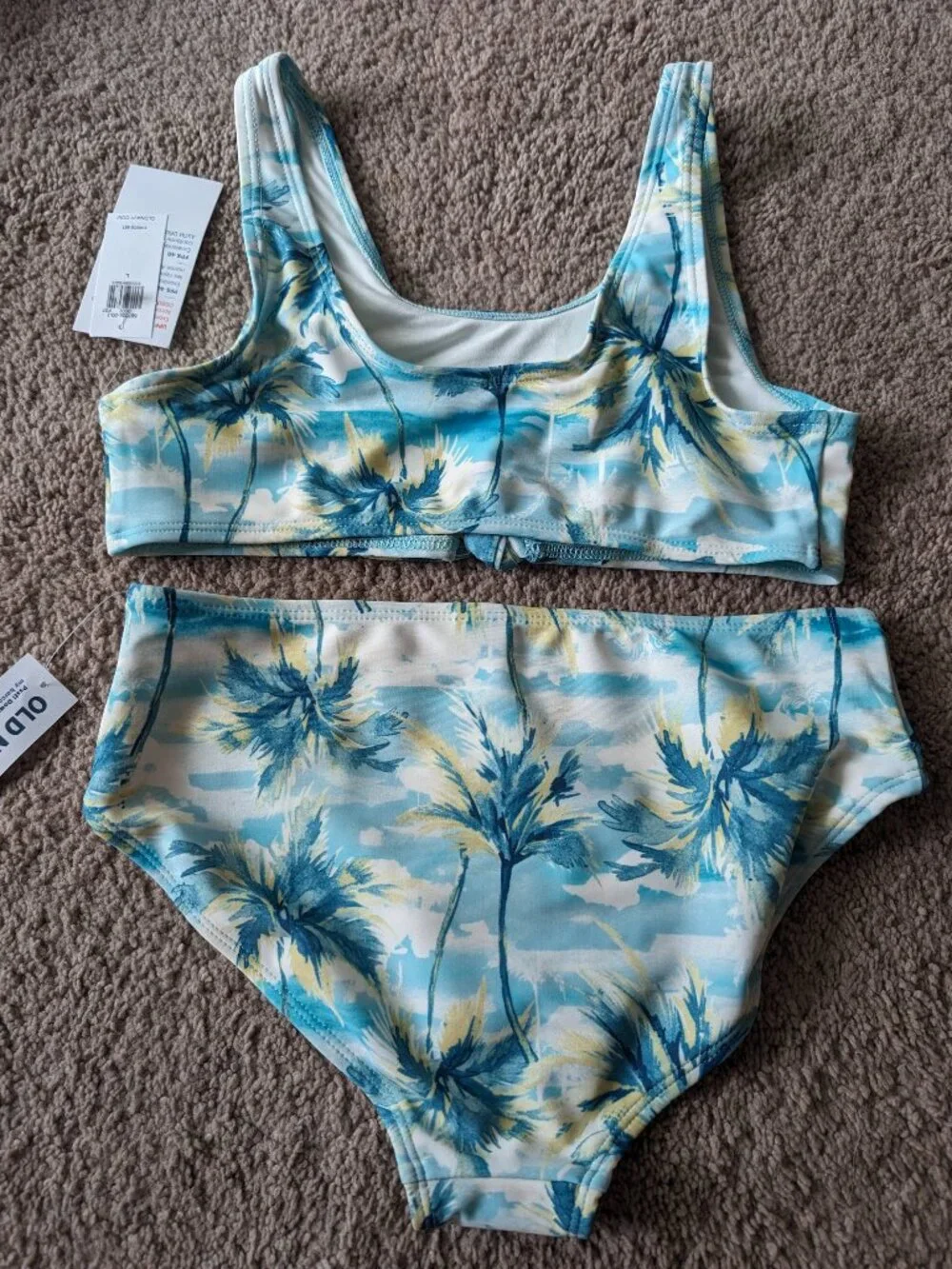 ON tropical girls 2 pc tankini swimsuit (L 10/12)